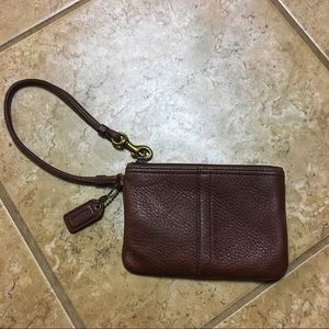 Classic Brown Coach Wristlet